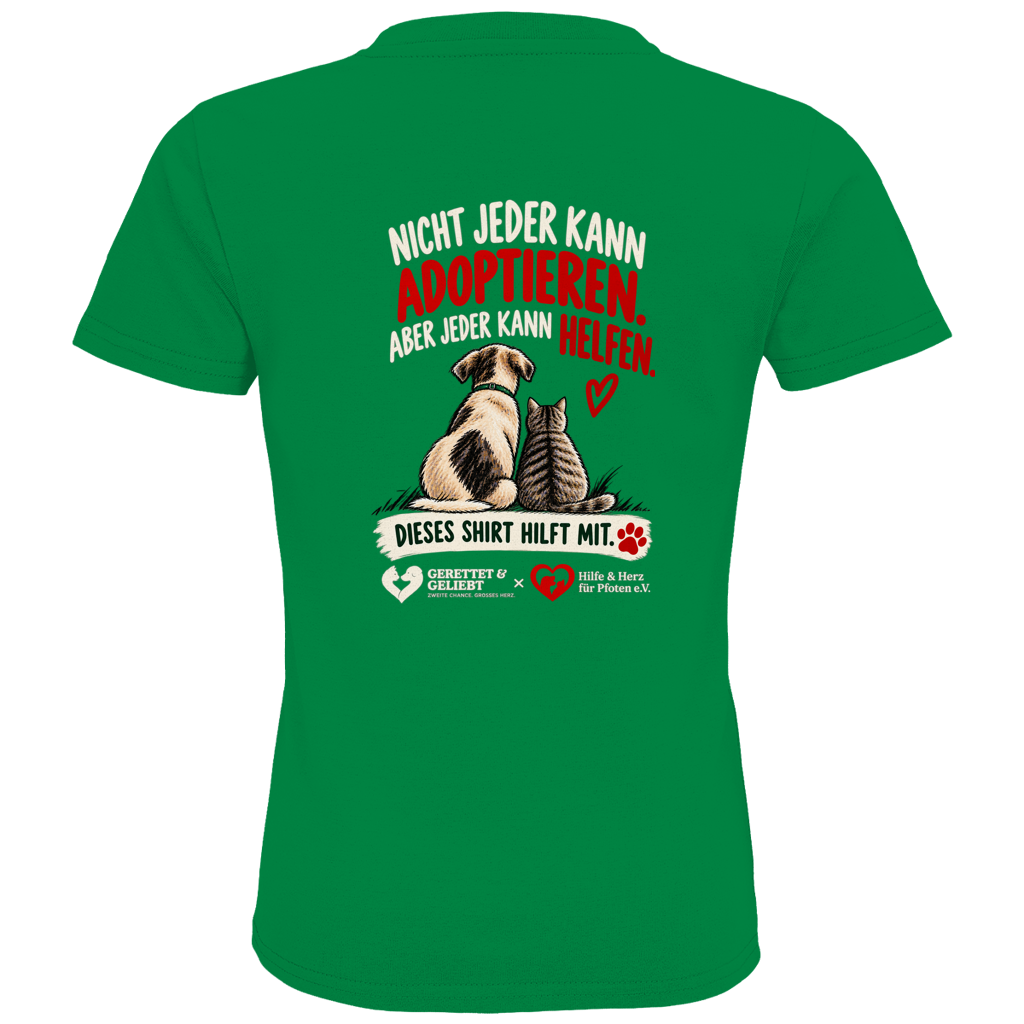 Jeder kann helfen - Premium Bio T-Shirt Kids (dunkle Farben)