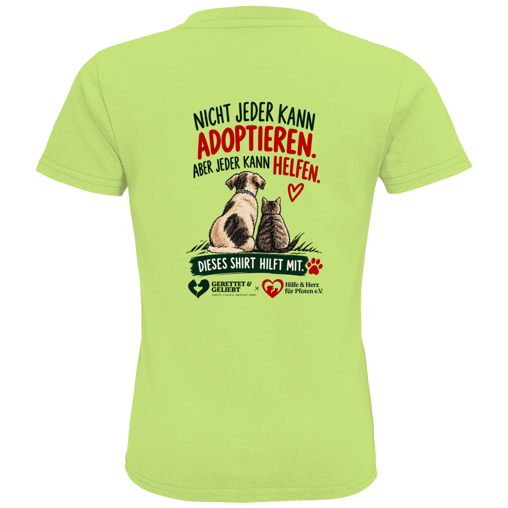 Jeder kann helfen - Premium Bio T-Shirt Kids (helle Farben)