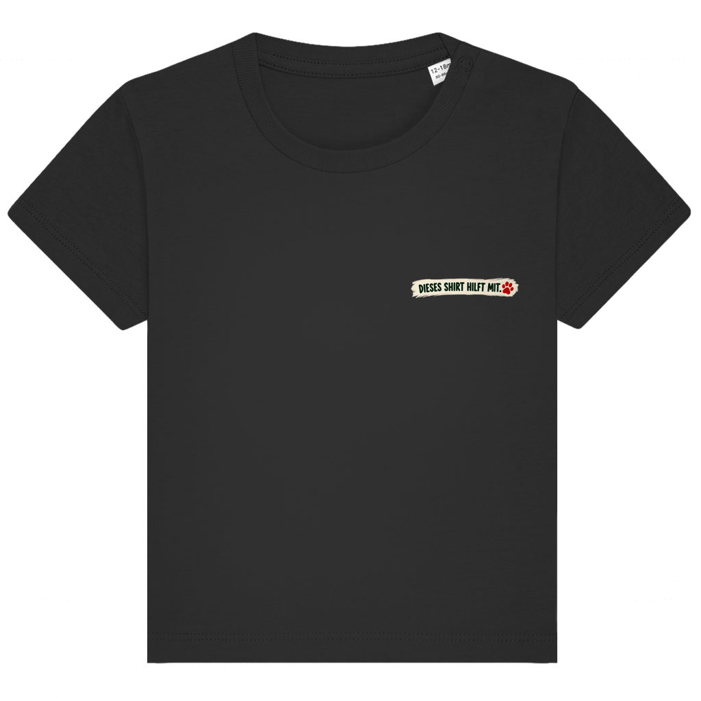 Jeder kann helfen - T-Shirt Baby (dunkle Farben)