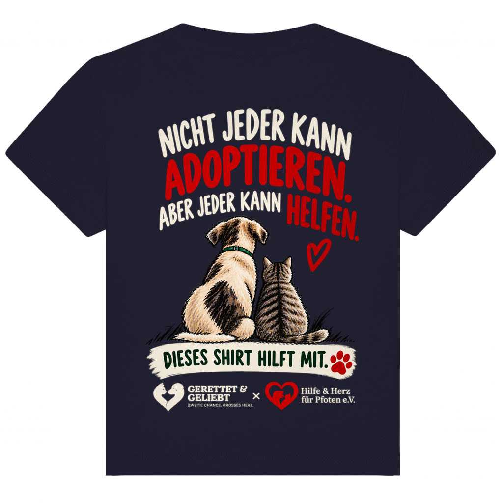 Jeder kann helfen - T-Shirt Baby (dunkle Farben)