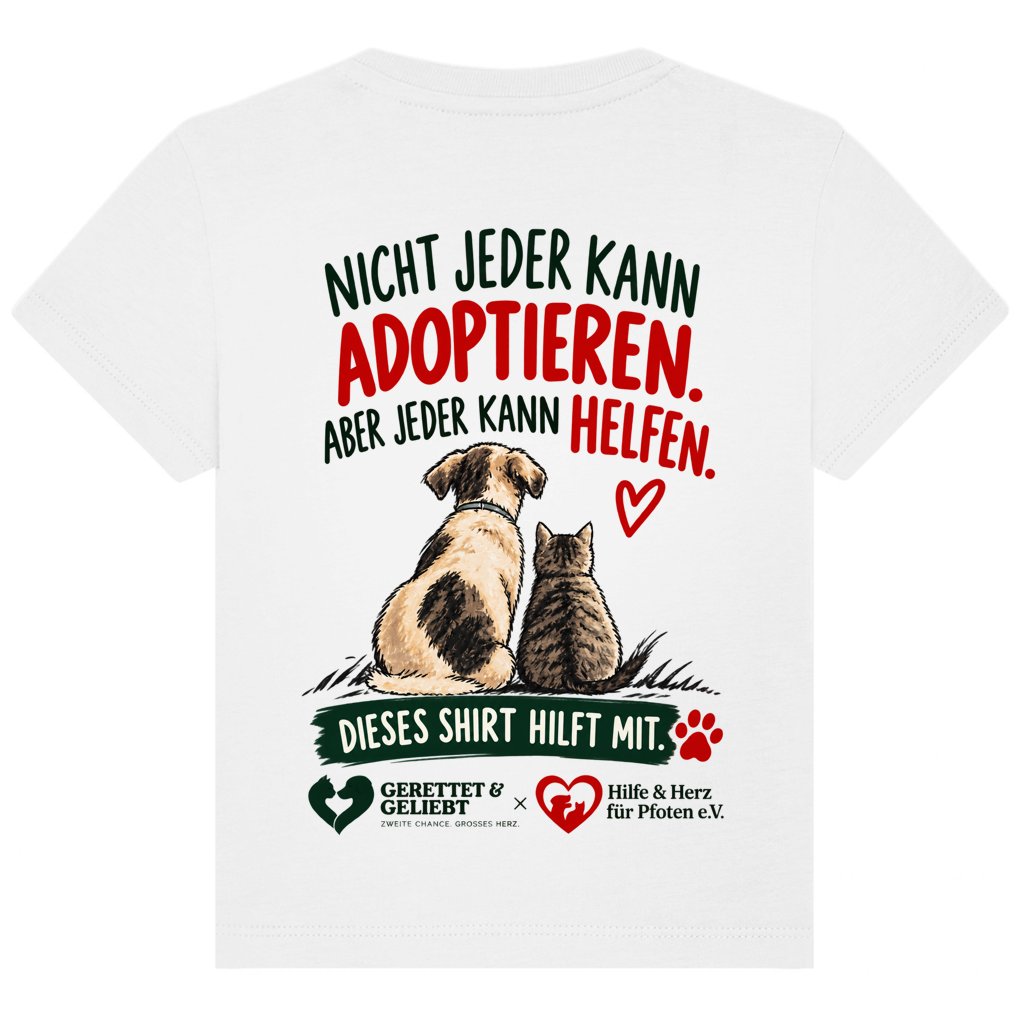Jeder kann helfen - Premium Bio T-Shirt Baby (helle Farben)
