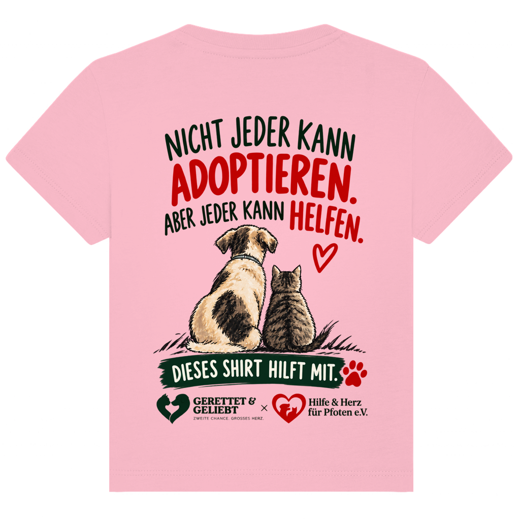Jeder kann helfen - Premium Bio T-Shirt Baby (helle Farben)