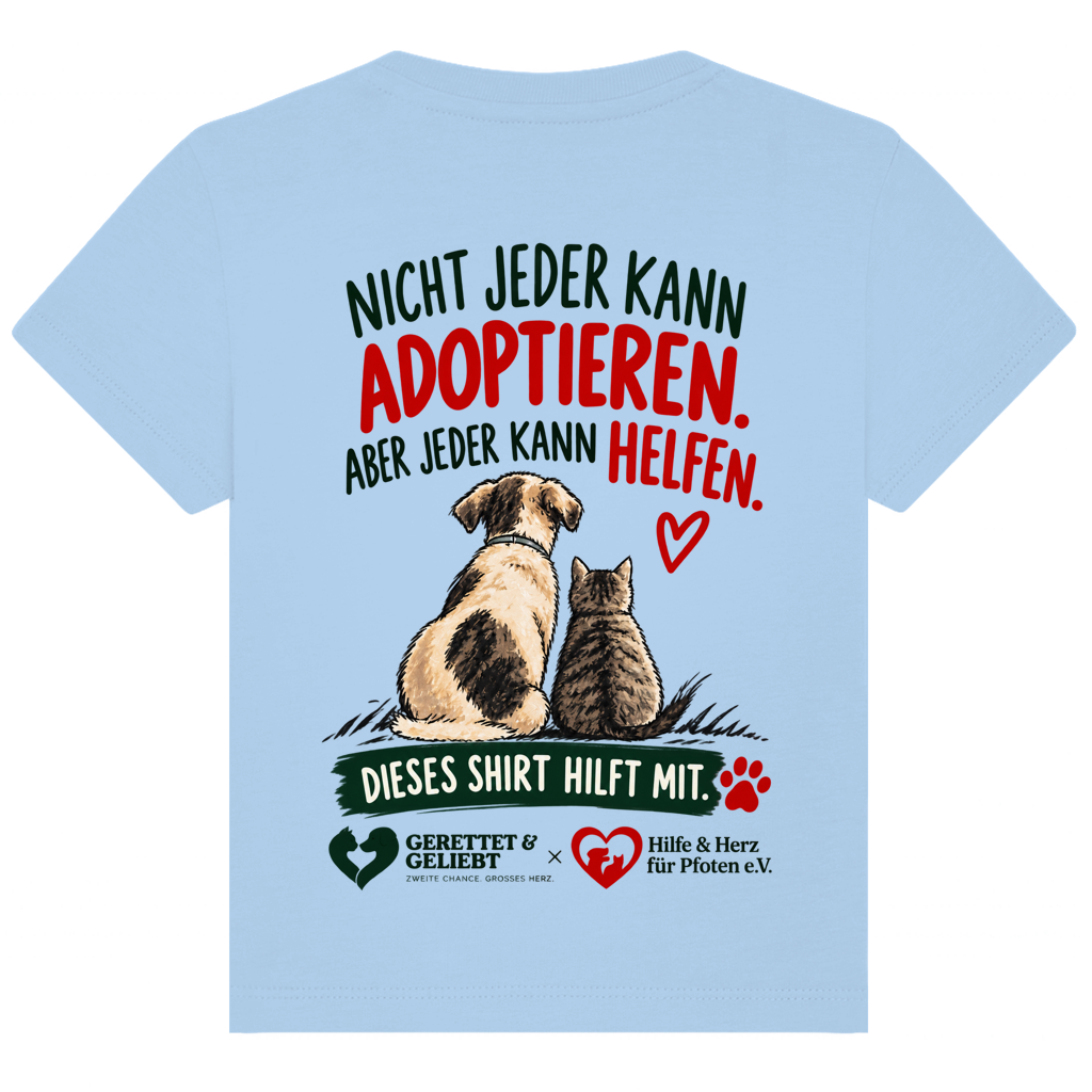 Jeder kann helfen - Premium Bio T-Shirt Baby (helle Farben)