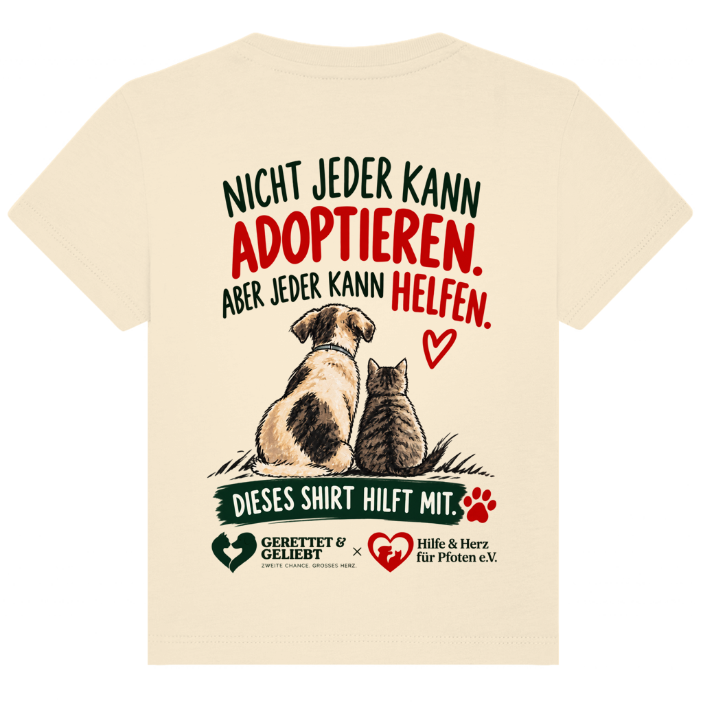 Jeder kann helfen - Premium Bio T-Shirt Baby (helle Farben)