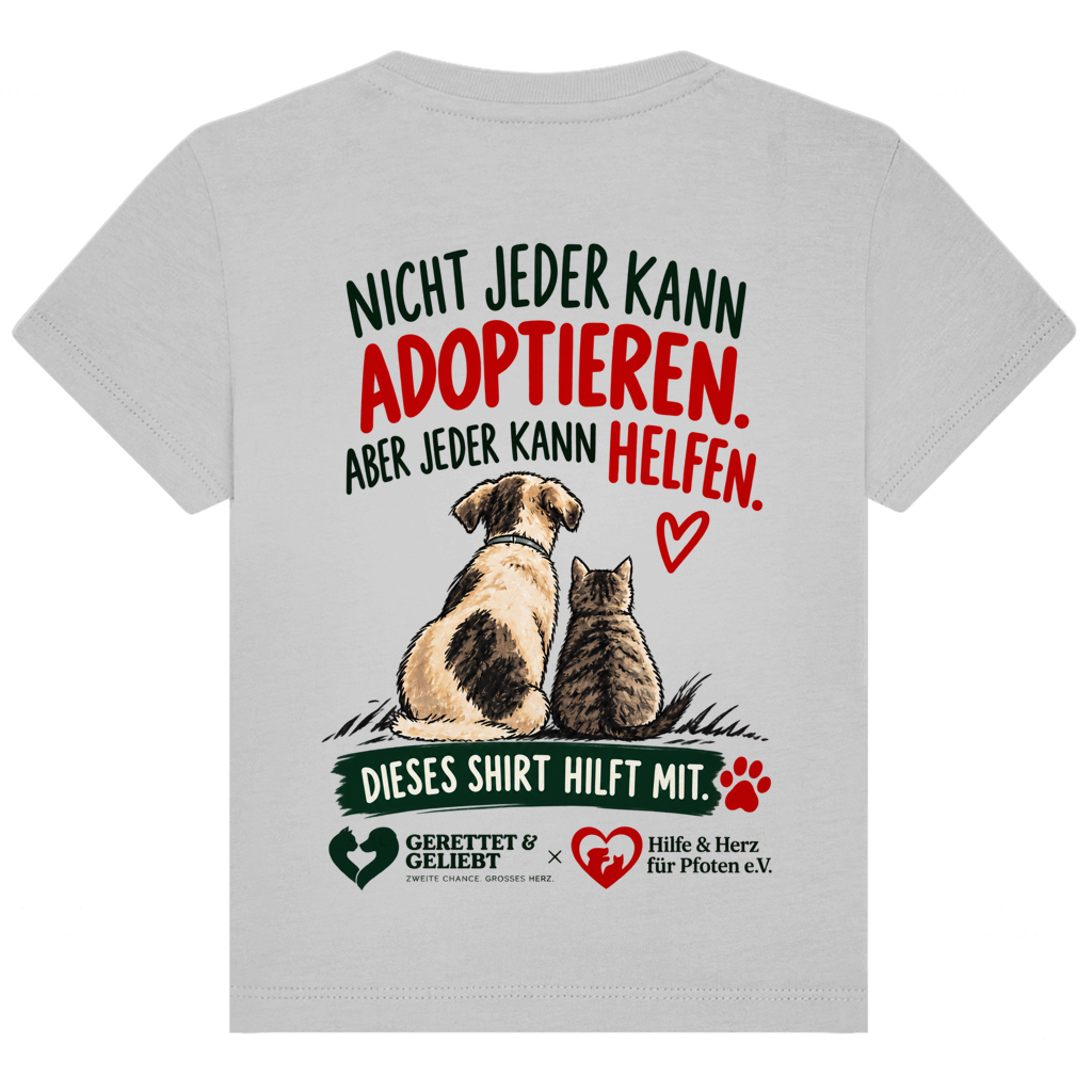Jeder kann helfen - Premium Bio T-Shirt Baby (helle Farben)