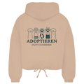 Adoptieren statt ignorieren – Premium Zipper Hoodie Damen