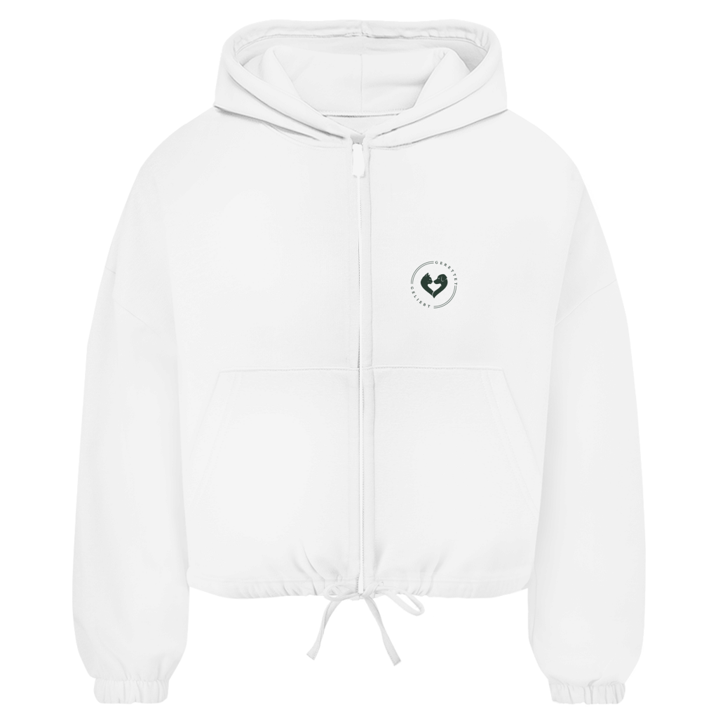 Adoptieren statt ignorieren – Premium Zipper Hoodie Damen