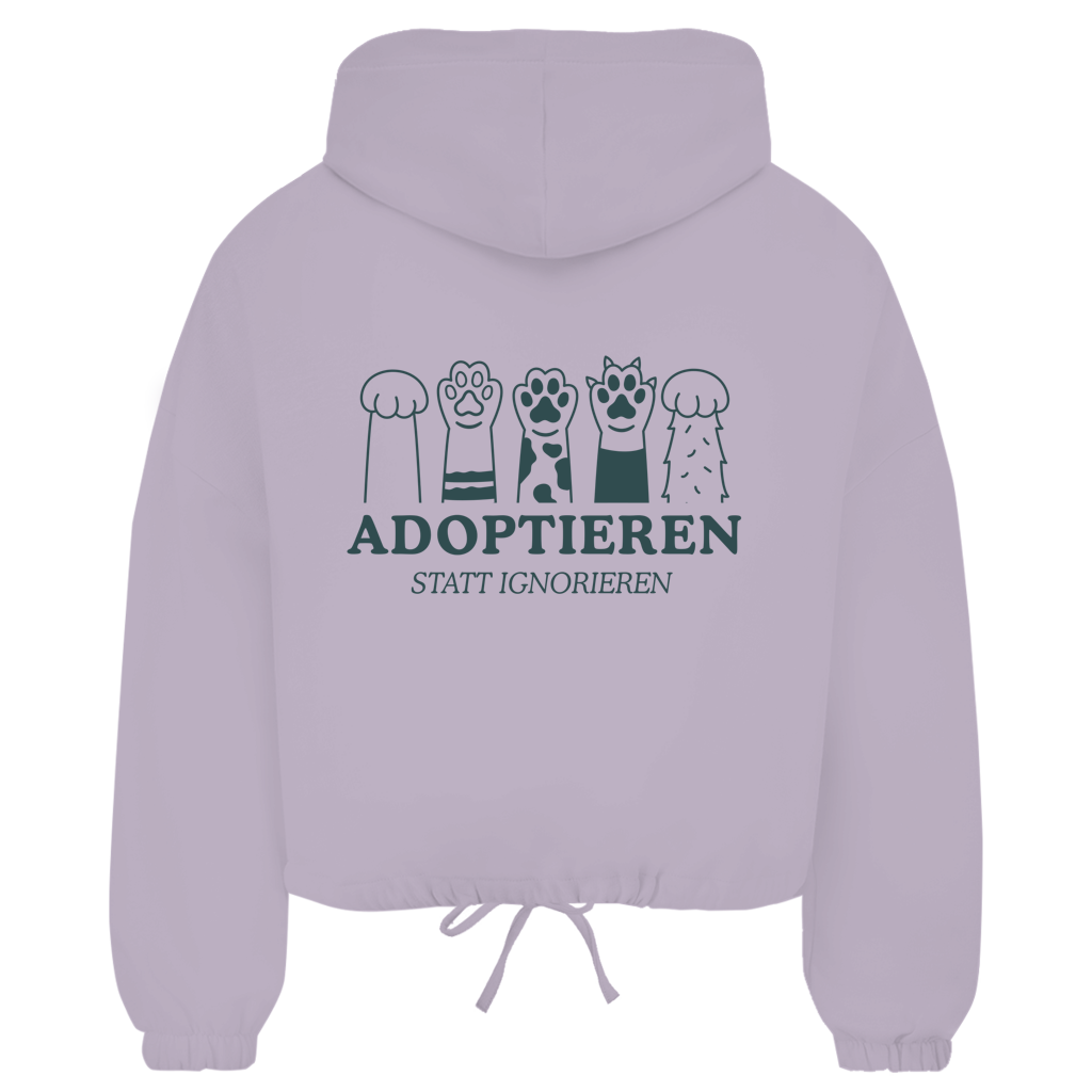 Adoptieren statt ignorieren – Premium Zipper Hoodie Damen