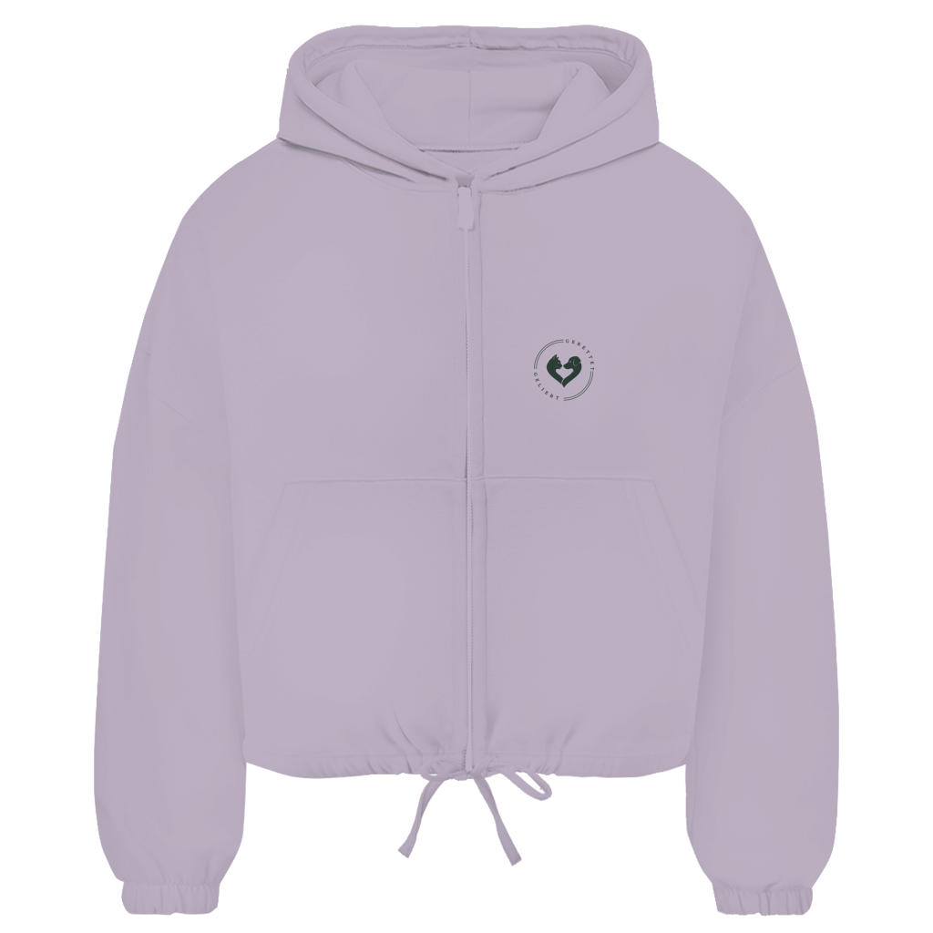 Adoptieren statt ignorieren – Premium Zipper Hoodie Damen