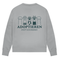 Adoptieren statt ignorieren – Premium Bio Sweatshirt Damen