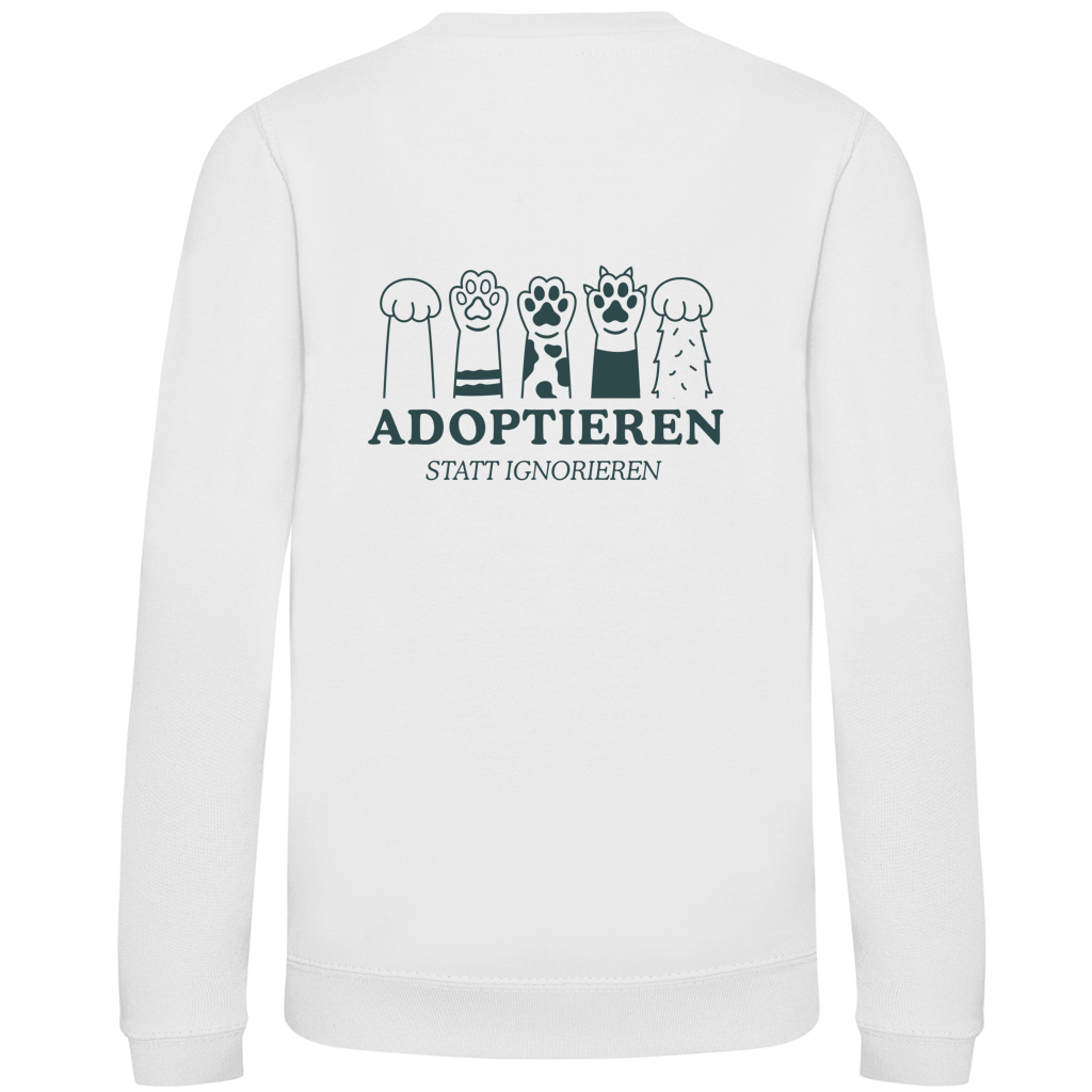 Adoptieren statt ignorieren – Sweatshirt Kinder