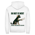 Du bist es wert – Zipper Hoodie Herren bis 5XL