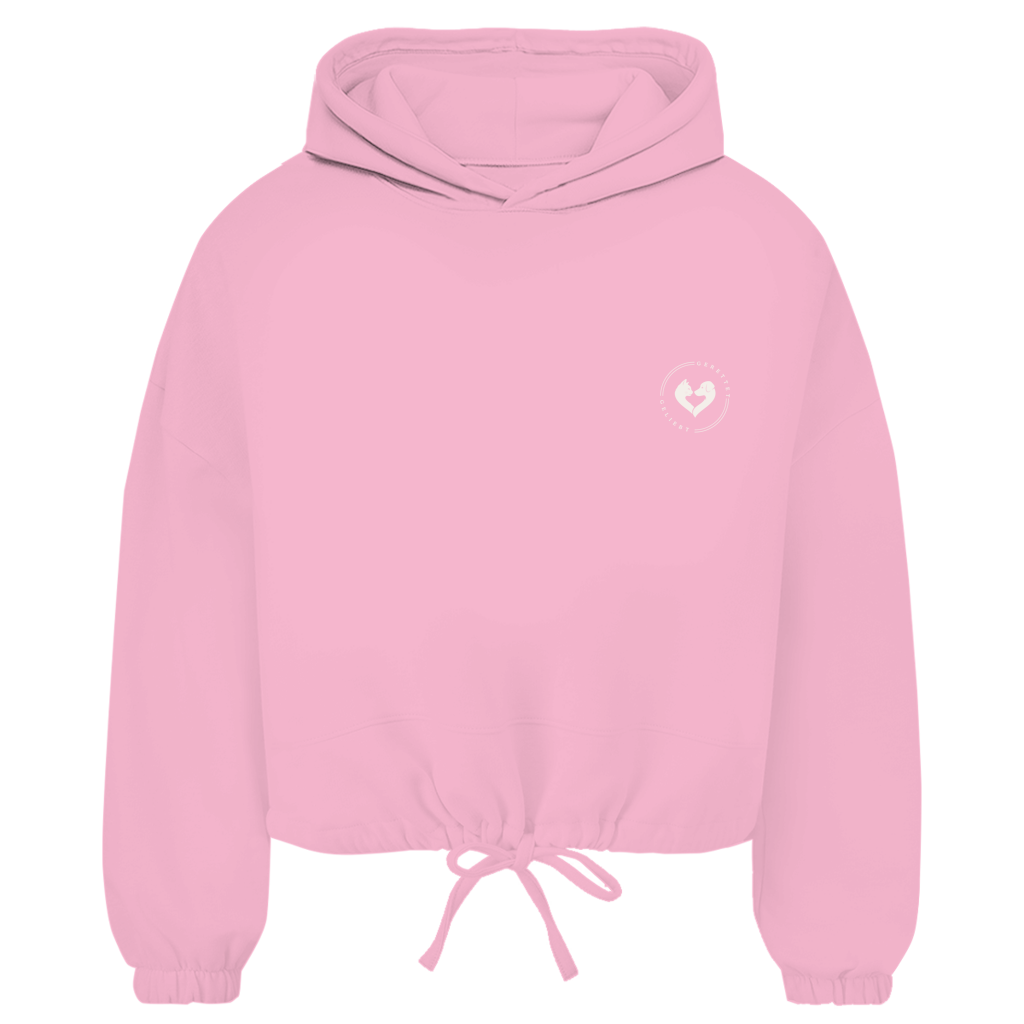 Glück hat vier Pfoten – Cropped Oversize Hoodie Damen