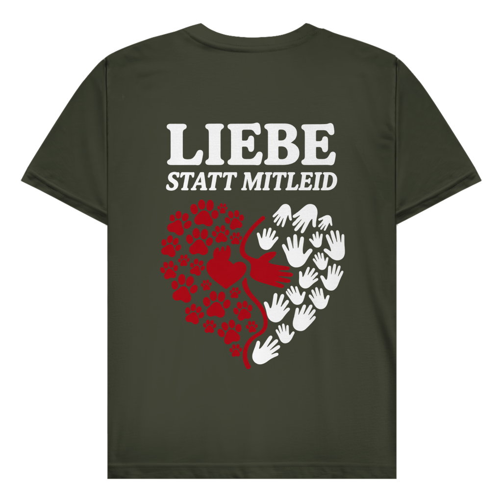 Liebe statt Mitleid – T-Shirt Herren - bis 5XL