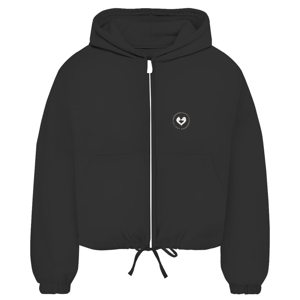 Liebe statt Mitleid – Zipper Hoodie Damen