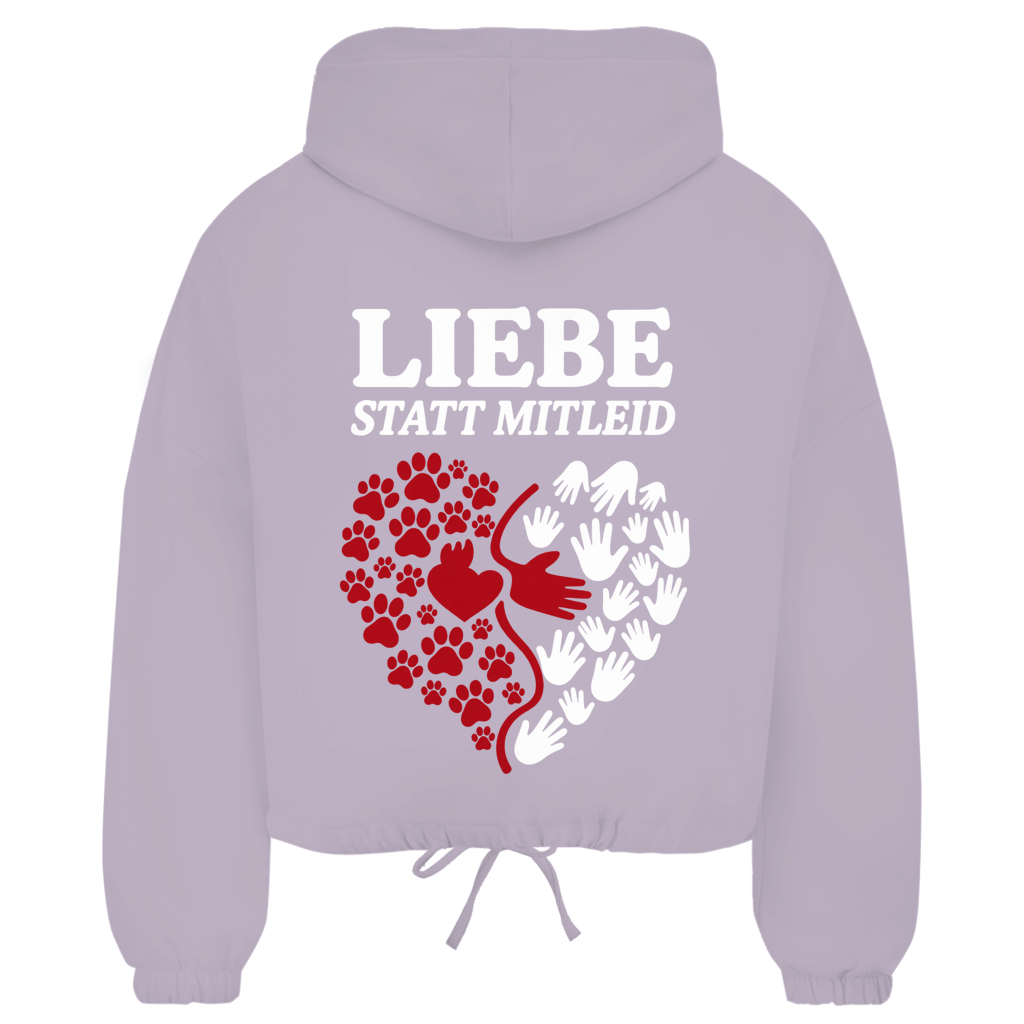Liebe statt Mitleid – Zipper Hoodie Damen