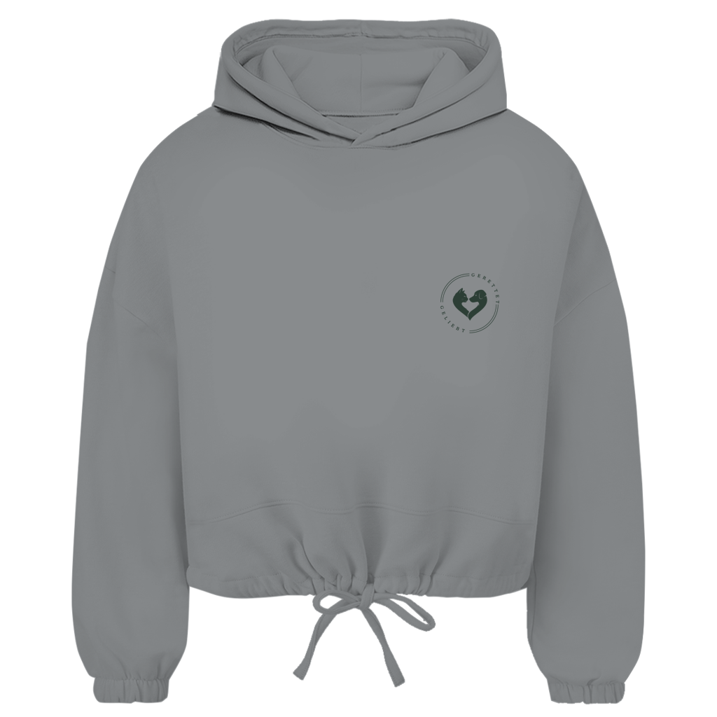You are Worthy – Cropped Oversize Hoodie Damen