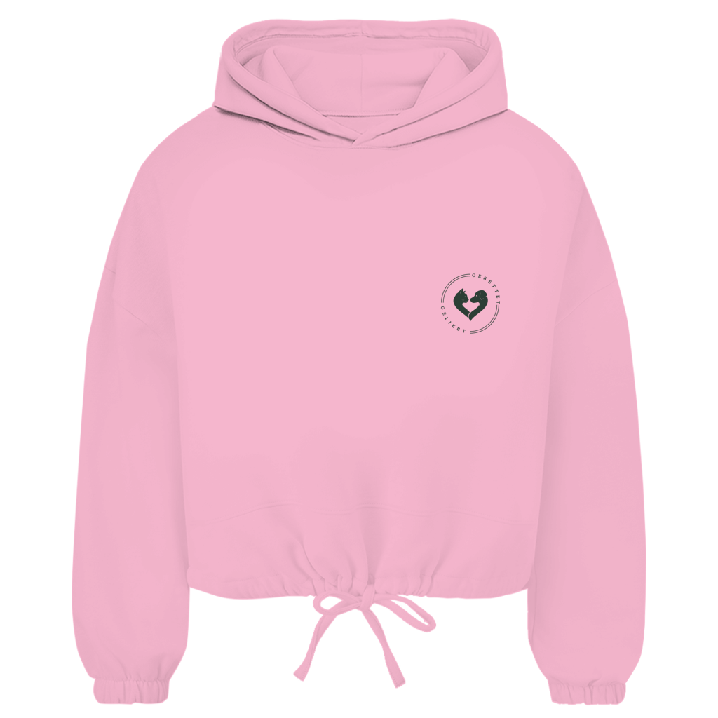 You are Worthy – Cropped Oversize Hoodie Damen