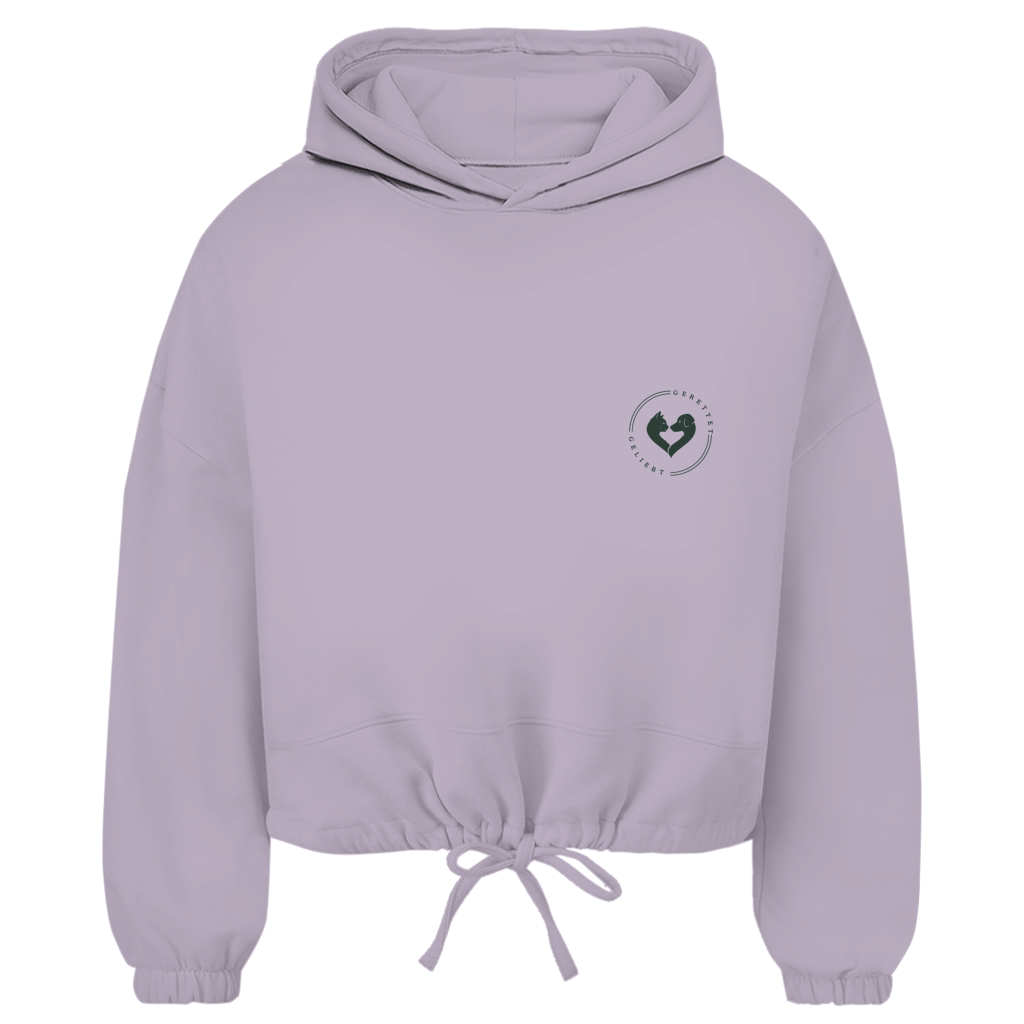 You are Worthy – Cropped Oversize Hoodie Damen