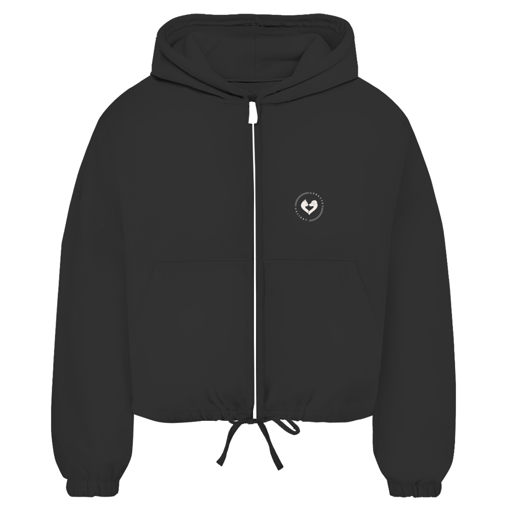 Jeder kann helfen – Zipper Hoodie Damen