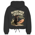 Du hast mich gesehen (Kätzchen sitzend) - Zipper Hoodie Damen