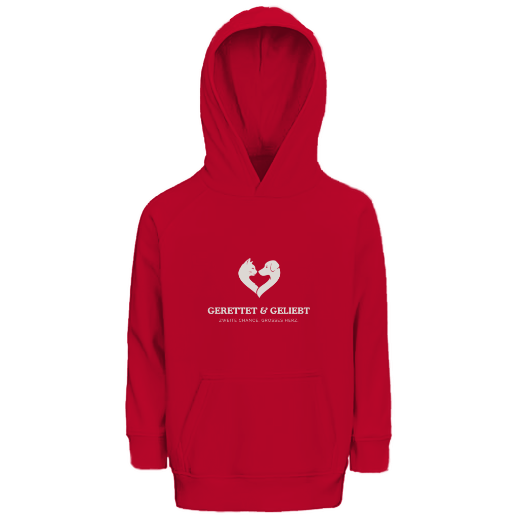Du hast mich gesehen (Kätzchen stehend) - Premium Bio Hoodie Kids