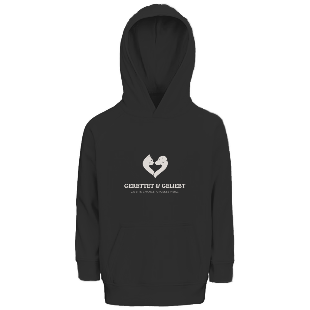 Du hast mich gesehen (Kätzchen stehend) - Premium Bio Hoodie Kids