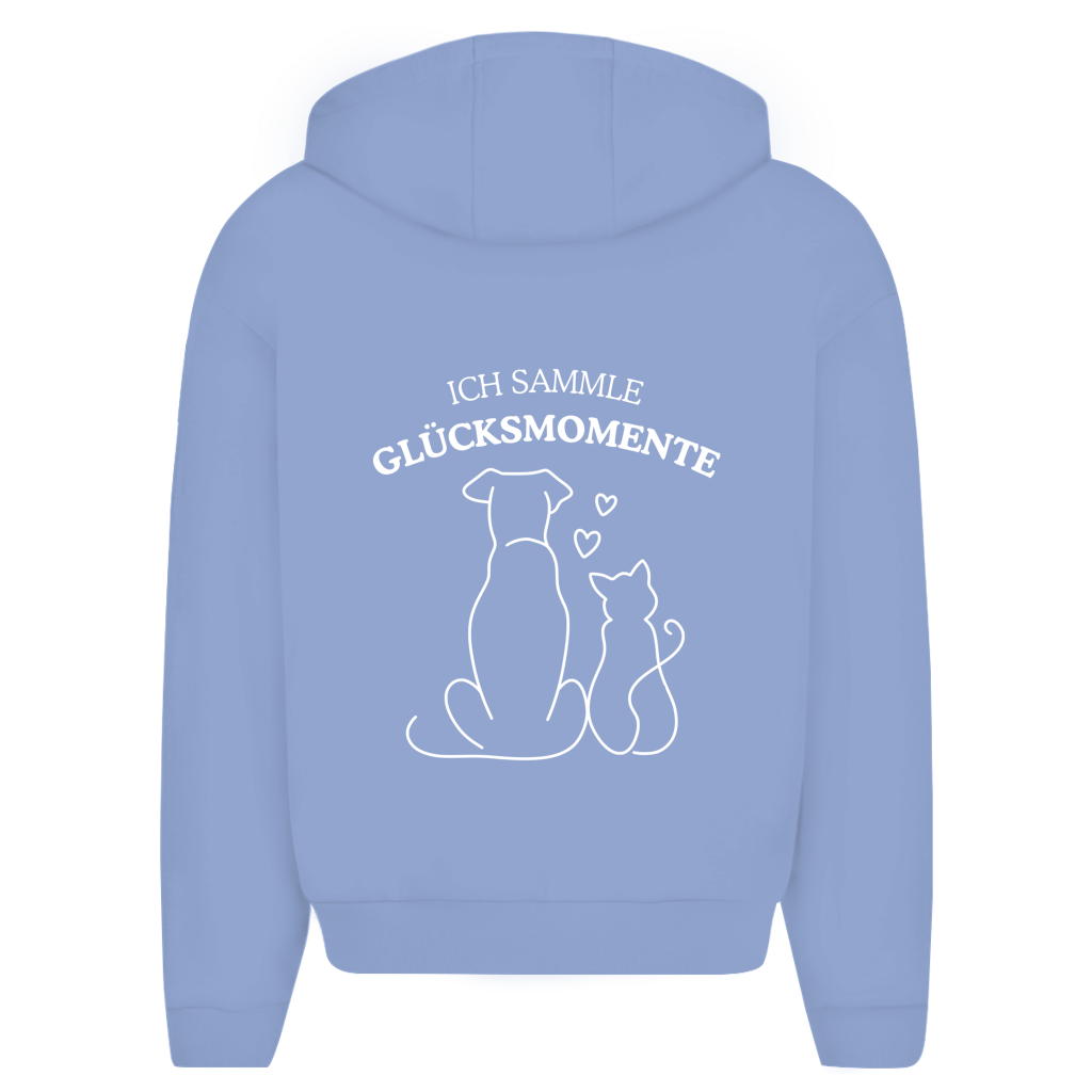 Glücksmomente - Unisex Oversize Zipper Hoodie
