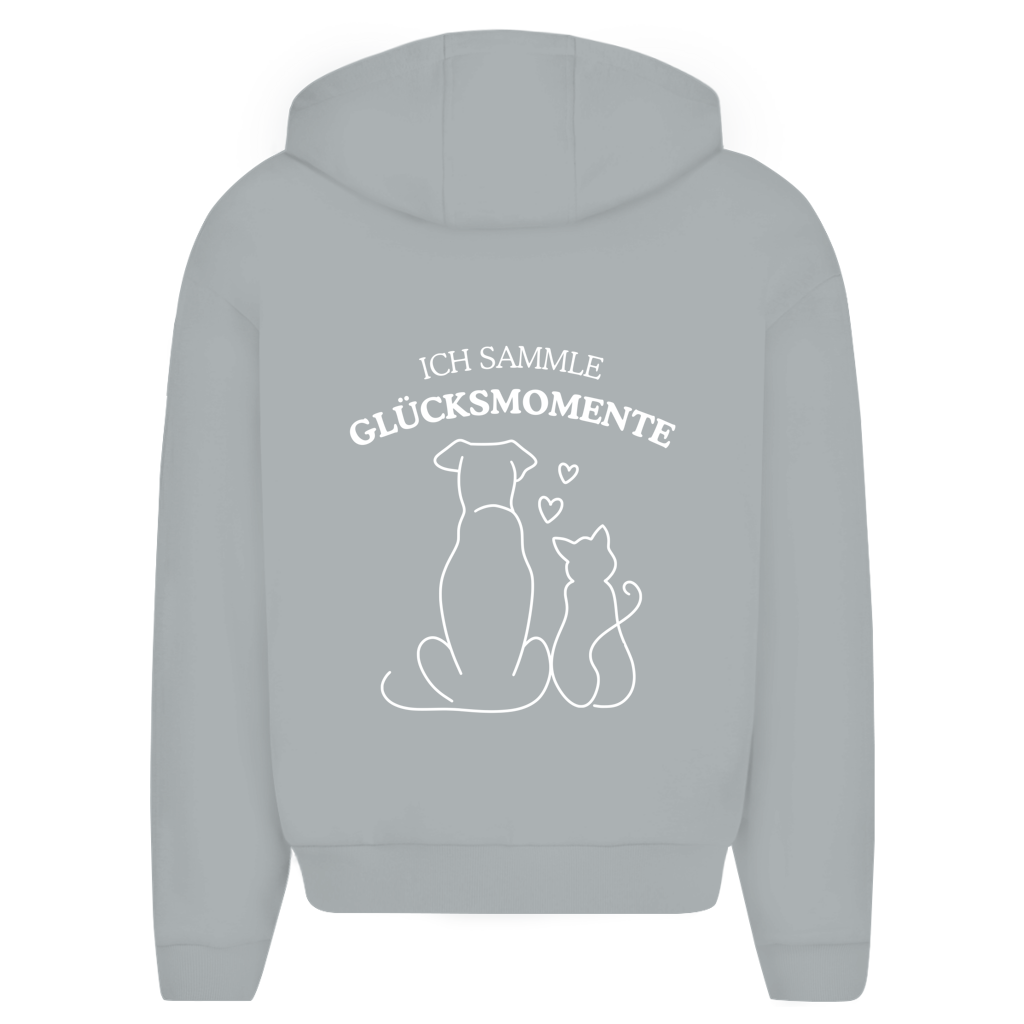 Glücksmomente - Unisex Oversize Zipper Hoodie