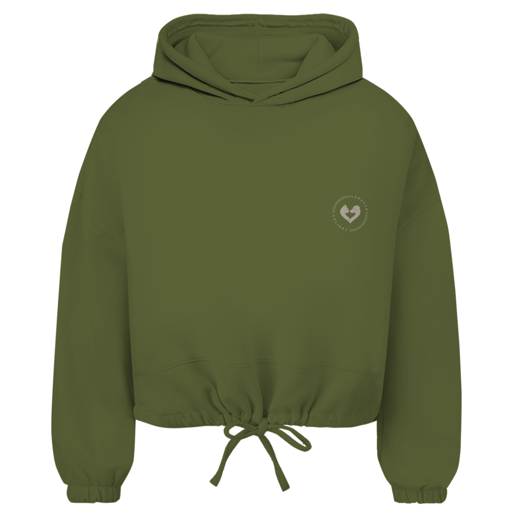 STILLER HELFER – Cropped Oversize Hoodie Damen