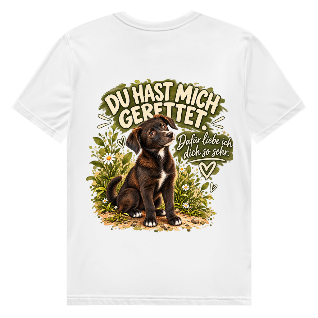 Romy – Du hast mich gerettet | Herren Premium Bio T-Shirt – Einseitig bedruckt