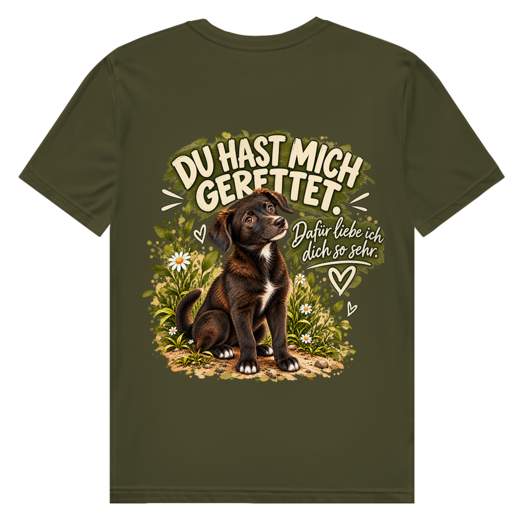 Romy – Du hast mich gerettet | Herren Premium Bio T-Shirt – Einseitig bedruckt