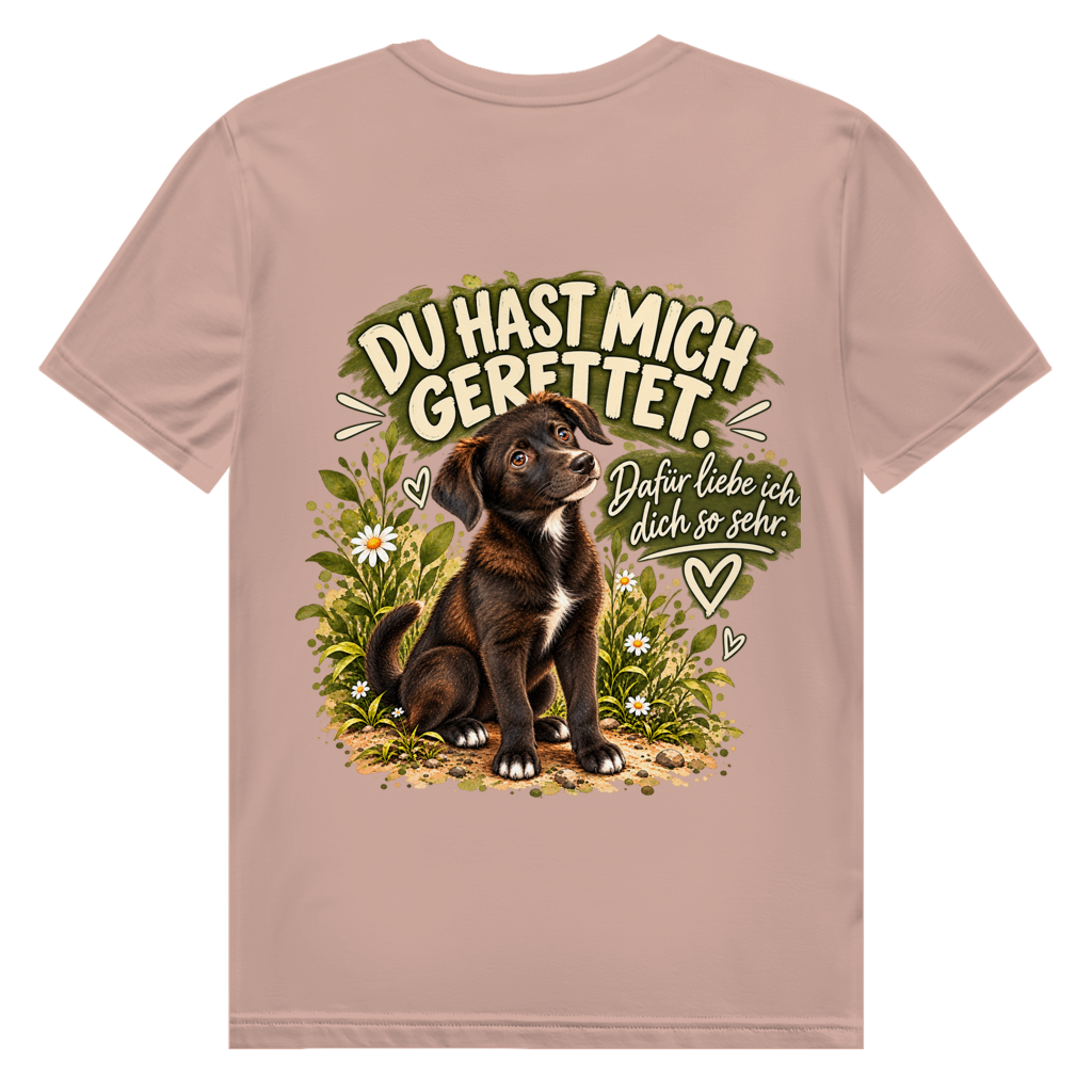 Romy – Du hast mich gerettet | Herren Premium Bio T-Shirt – Einseitig bedruckt