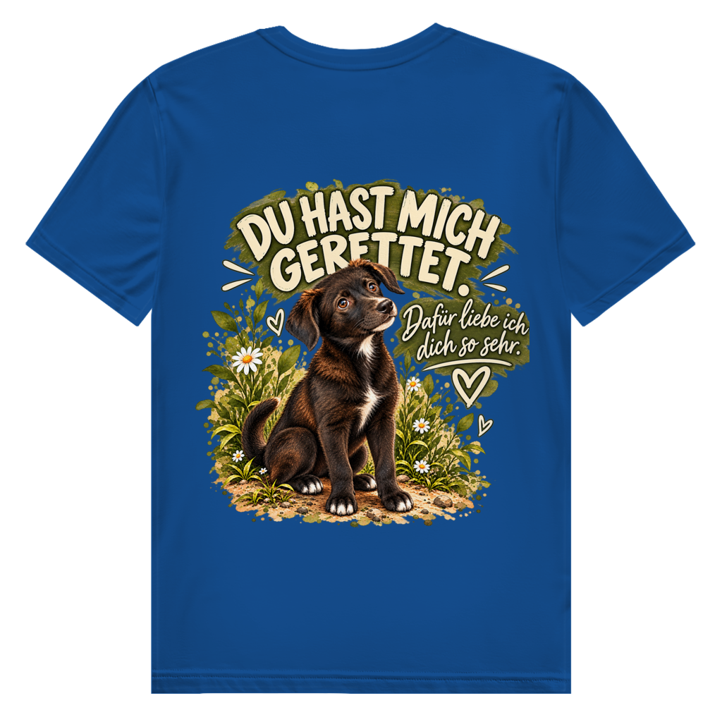 Romy – Du hast mich gerettet | Herren Premium Bio T-Shirt – Einseitig bedruckt