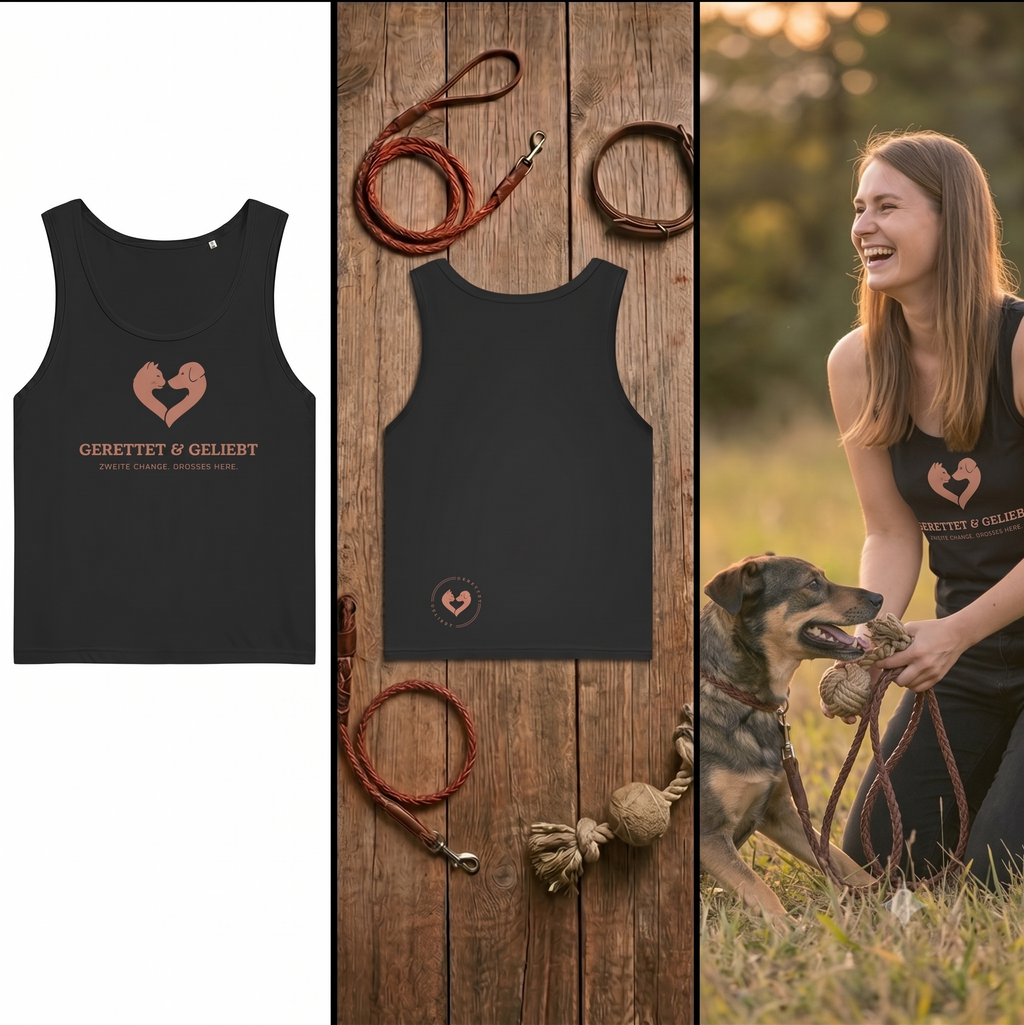 Gerettet & Geliebt – Organic Tank Top Damen