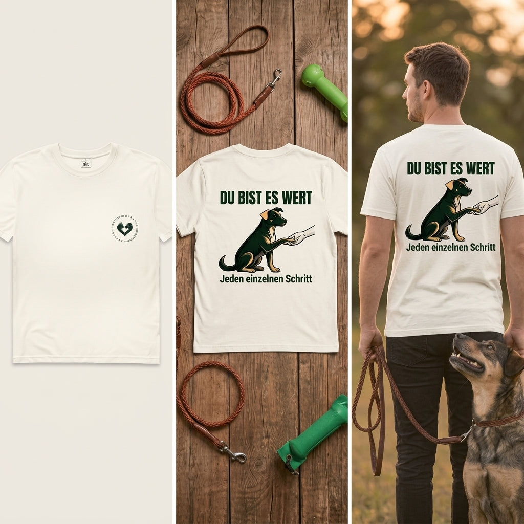 Du bist es wert – Premium Bio T-Shirt Herren