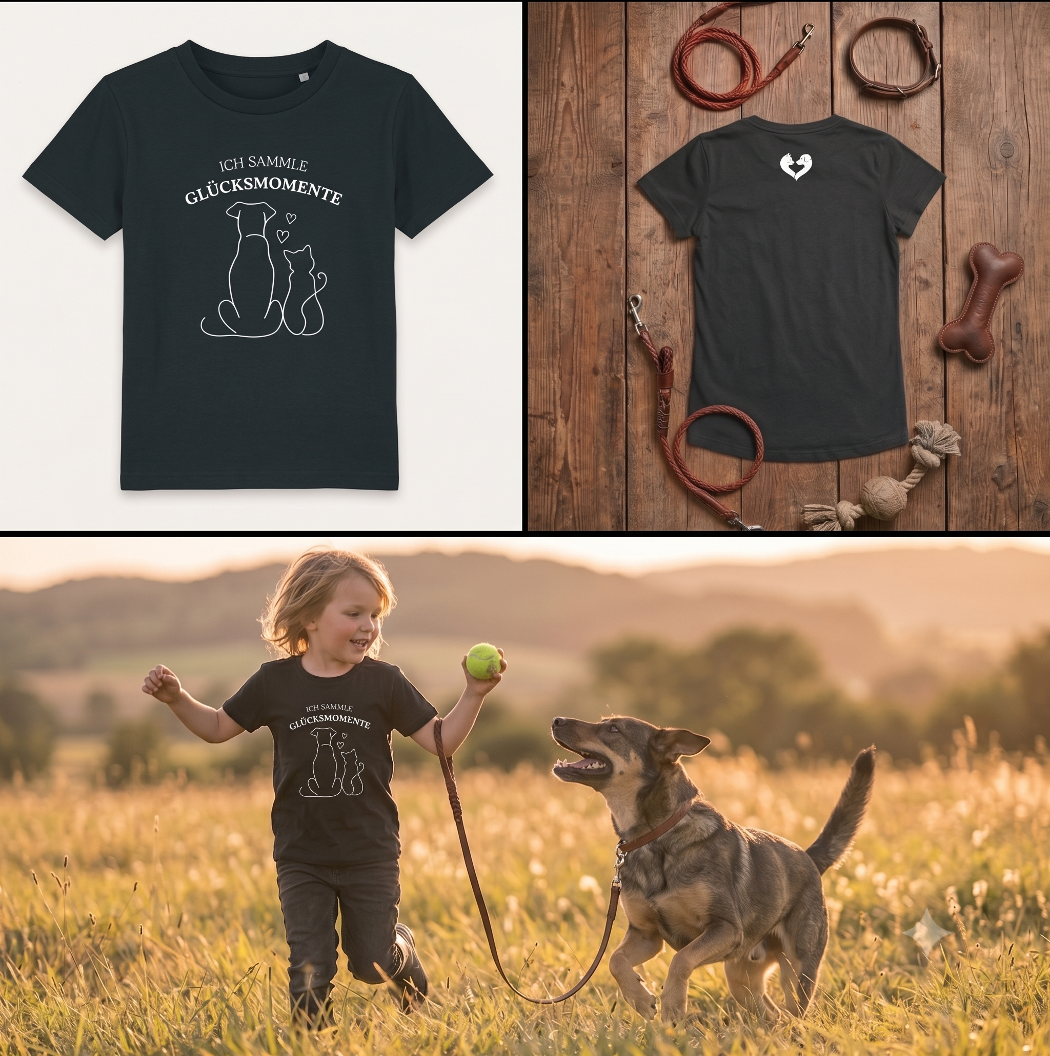 Glücksmomente – Premium Bio T-Shirt Kids