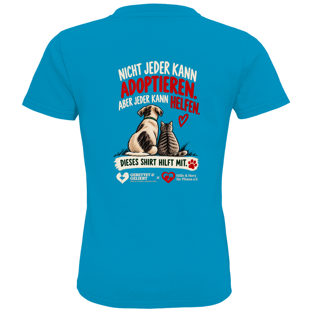 Jeder kann helfen - Premium Bio T-Shirt Kids (dunkle Farben)