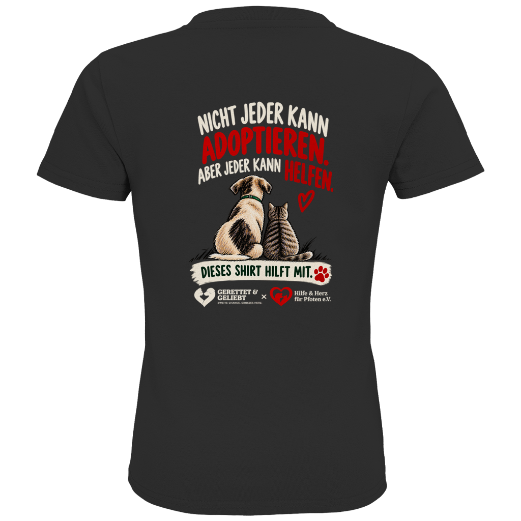 Jeder kann helfen - Premium Bio T-Shirt Kids (dunkle Farben)