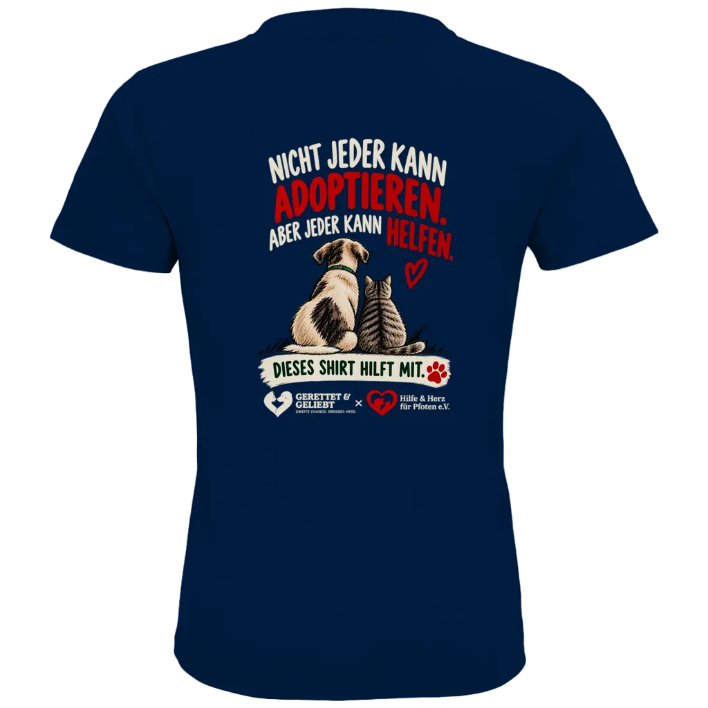 Jeder kann helfen - Premium Bio T-Shirt Kids (dunkle Farben)