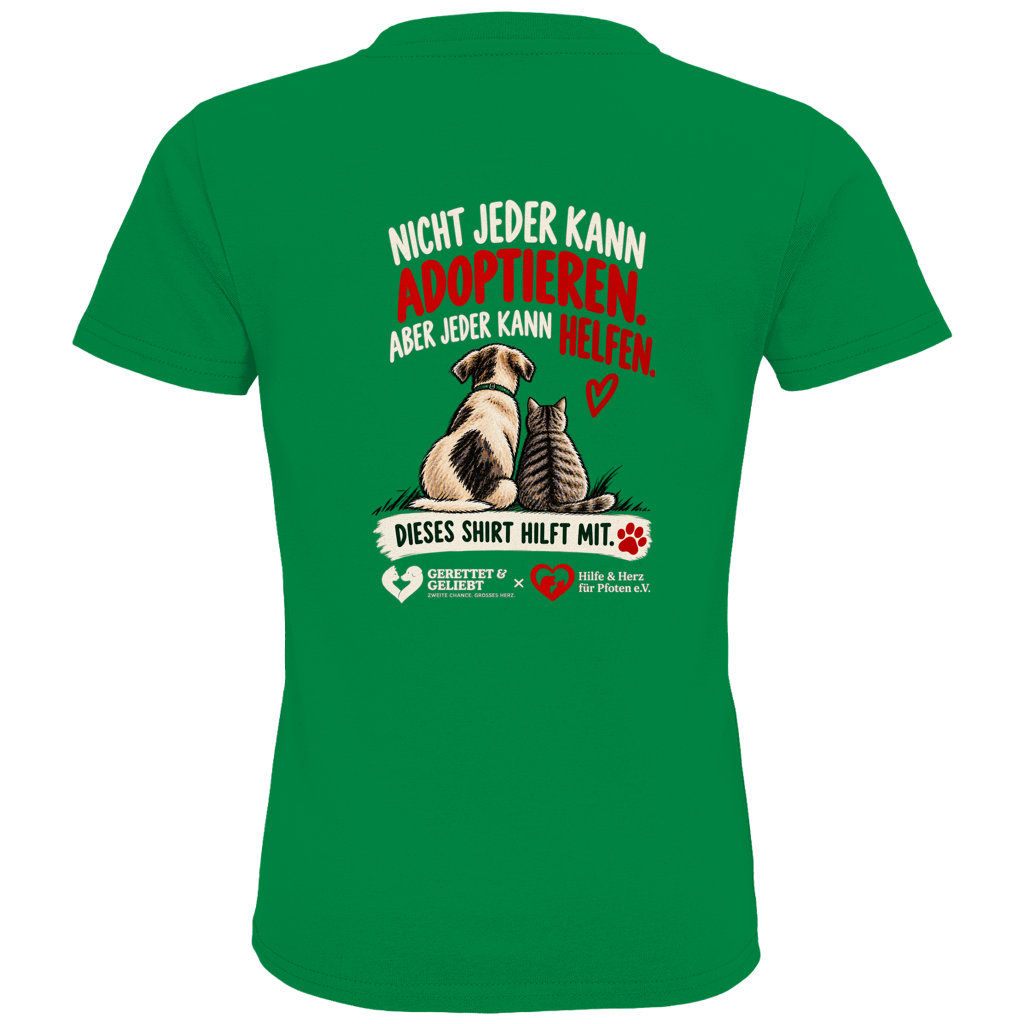 Jeder kann helfen - Premium Bio T-Shirt Kids (dunkle Farben)