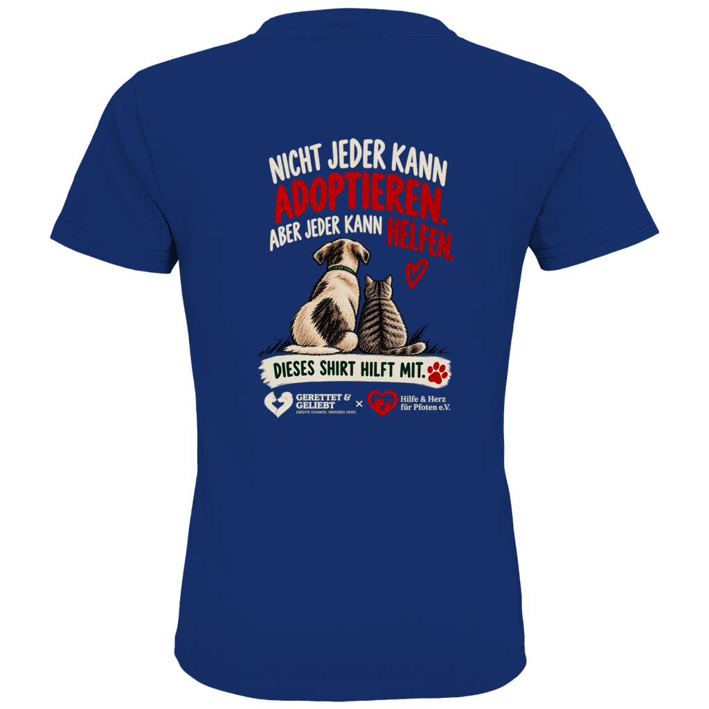 Jeder kann helfen - Premium Bio T-Shirt Kids (dunkle Farben)